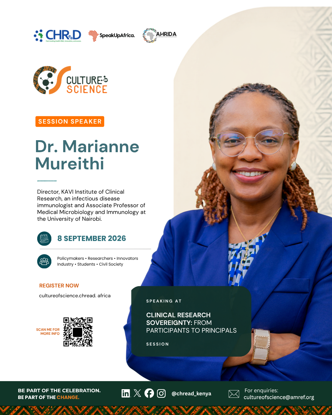 Culture of Science Conference speaker poster