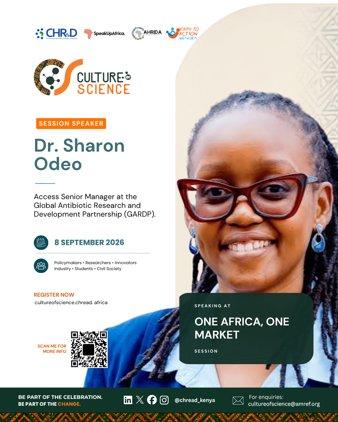 Culture of Science Conference speaker poster