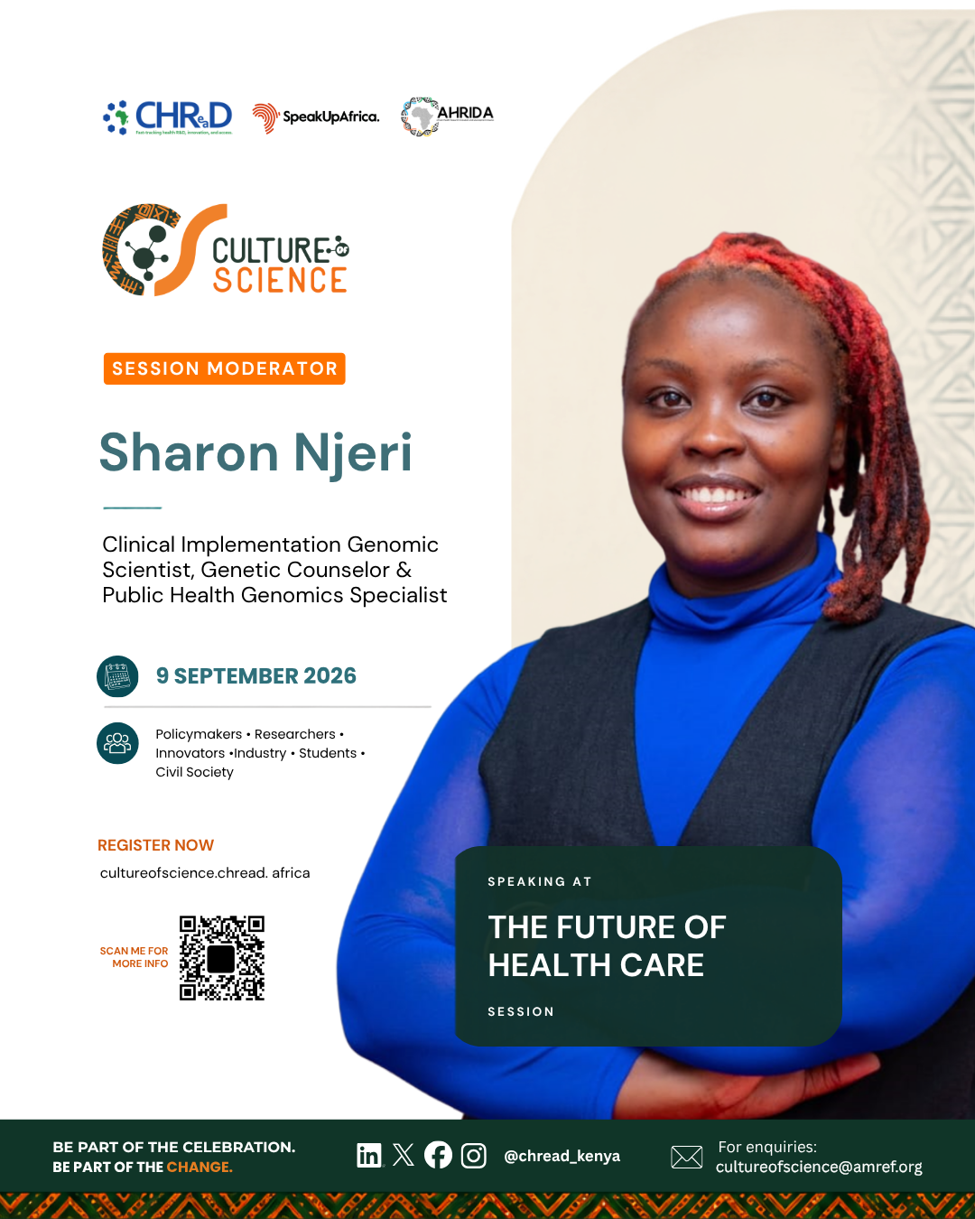 Culture of Science Conference speaker poster